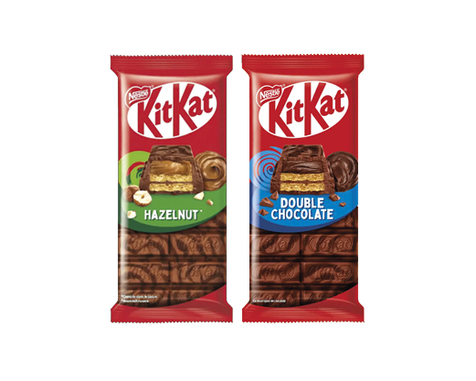 Шоколад молочно-чорний Kit Kat лісовий горіх, подвійний шоколад, молочний солона карамель, 99 г Nestle™