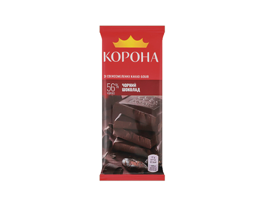 Шоколад чорний без додатків, 85 г Корона™