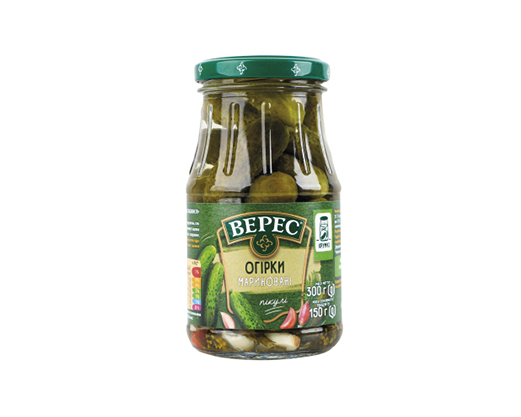 Огірки мариновані, 300 г Верес™