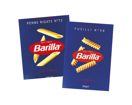 Макарони Penne Rigаte N73 пера, Fusilli N98 спіральки, 500 г Bаrillа™