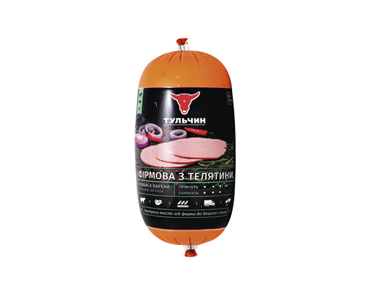 Ковбаса варена з телятини, 505 г Тульчин™