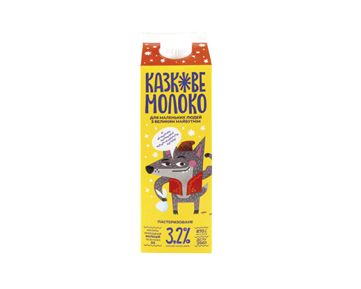 Молоко Казкове 3.2%, 870 г Молокія™