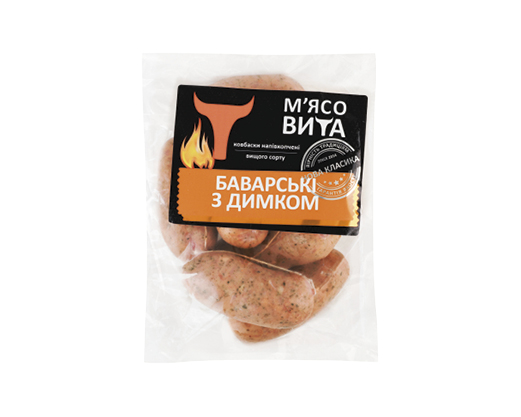 Ковбаски Баварські з димком, 100 г М’ясовита™