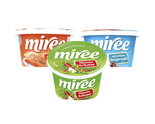 Сир м’який з горгонзолою 70%, лососем 66%, зелень-перець 60%, 150 г Miree™