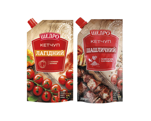 Кетчуп Лагідний, Шашличний, Barbecue, 250 г Щедро™